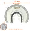 HEMUNC 3pcs Oscillating Tool Blades for Grout Removal Tile Mortar Concrete Masonry