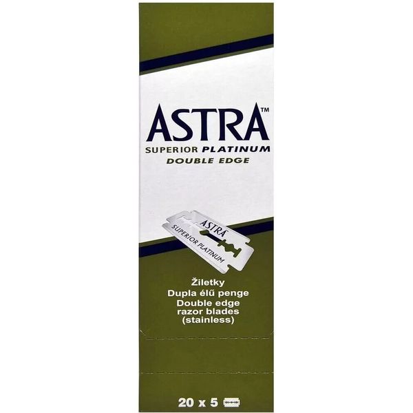 Astra Superior Platinum Double Edge Razor Blades | 100 Blades