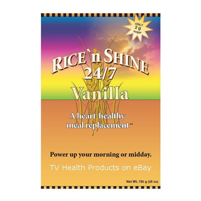 Rice N Shine 24/7 Vanilla Stabilized Rice Bran Shake by Patty McPeak of Nanacea