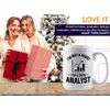 Data Analyst Coffee Mug 15oz White - i'm not a robot - Computer Science Tech Web Developer IT Database Programming Coding Software