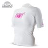 Body Glove Wetsuit Women's Basic Fitted Short Arm Rashguard, White, Small