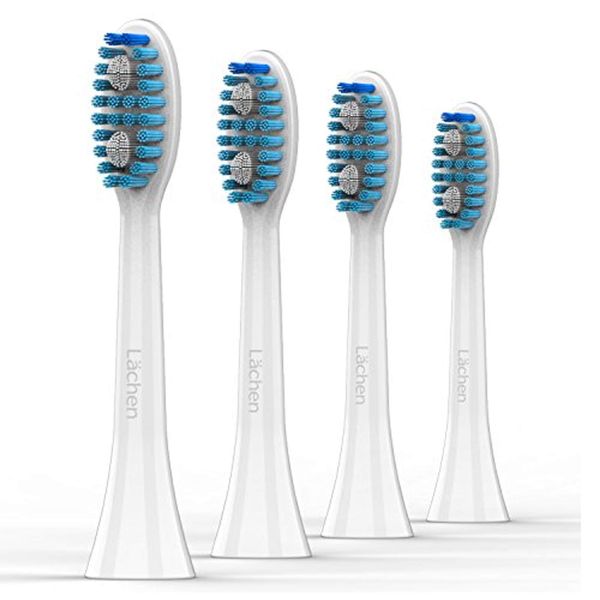 Replacement Brush Heads for Lächen Electric Toothbrushes (White)