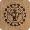 'Body Builder ' Square Cork Trivet/Pot Stand (TR00025723)