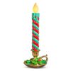 17.5" MULTICOLOR LIGHTED CANDLE Red & Green Christmas NEW RAZ 4457694