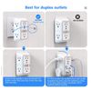 Multi Plug Outlet, USB Wall Charger, Surge Protector, w/4 USB Ports