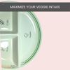 Uba DIABETIC Portion Control Plate (PORCELAIN) with Built-in Measurements