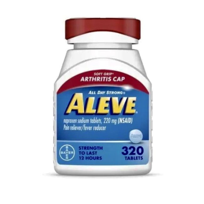 ALEVE Pain Reliever/ soft grip Arthritis Cap, 320 tablets Naproxen Sodium 220mg