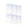Scan SCA9403 Reusable Letter and Numbers Stencil Kit 25 mm