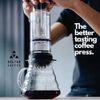 Delter Coffee Press - Coffee Maker 400ml (Smoked Grey) Filter Espresso Coffee Maker