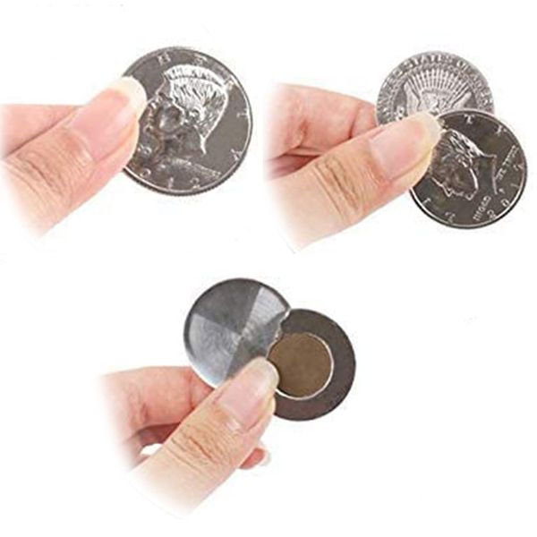 WSNMING Magic Flipper Coin Half Dollar Coin Magic Tricks Professional Magician Props Close up Magic Stage Illusions