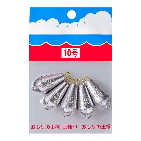 Daiichi Seiko 23073 Fishing Sinker Pack, Eggplant Shape, No. 10