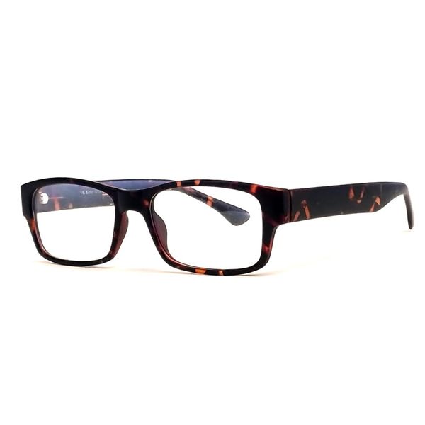 Calabria Soho 1019 Rectangular Reading Glasses +3.25 Matte Tortoise Havana Brown Men