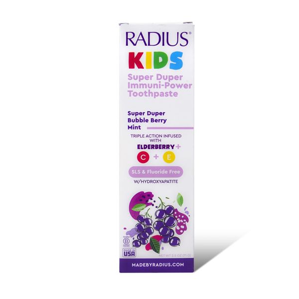 Elderberry Mint Toothpaste SLS Fluoride Free Immune Support 2.5 Ounce