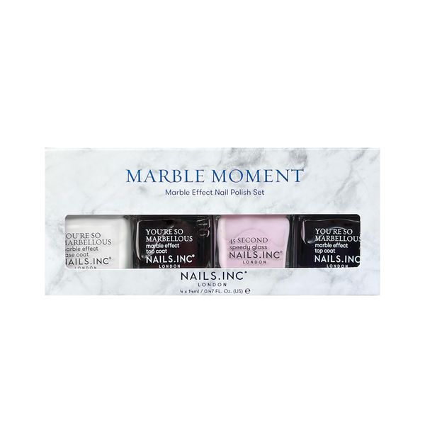 Nails.INC Marble Moment 4-Piece Nail Polish Set