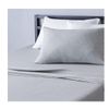 Cotton 3 Piece Heather Jersey Sheet Set - Twin, Light Gray, Solid NEW Free Ship!