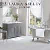Laura Ashley Butter Chenille 17" x 24" Bath Mat, White