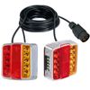 RED STAR Magnetic LED Trailer Light, 5 Function, 12V, 4.5m-10m Cable Length, Yellow