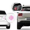 Volunteer Firefighter FD Fire Department Helmet Shaped Sticker (deptfireman)