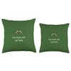 My Eyes Are Up Here Throw Pillow