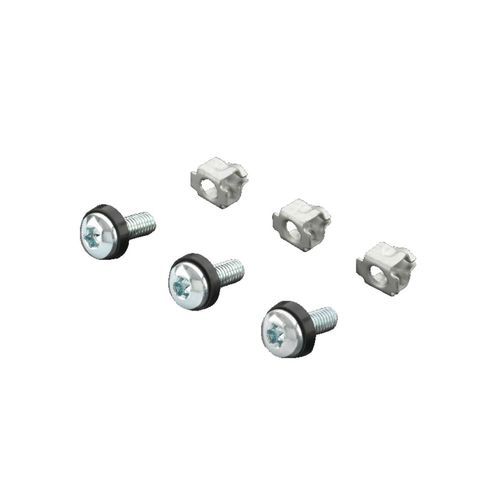 M6 Captive Front Installation Nuts, Square Hole Expanding Design, 50 Pack