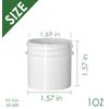 Plastic Ointment Jars With Lids 1 Oz 10/pkg