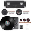 Vinyl Record Player Wireless Turntable Bluetooth 3-Speed Portable  Suitcase RCA