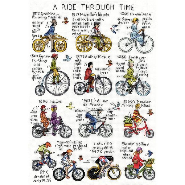 Bothy Threads Cross Stitch Kit - A Ride Through Time
