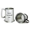 Glass Base Pewter Tankard (with Engraving)
