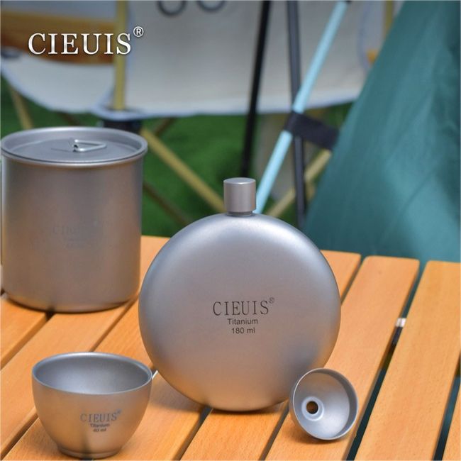 Hot-Sale Picnic Equipment Portable Camping Kettle Pure Titanium