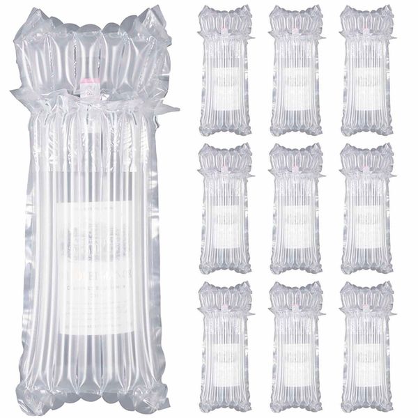 QISF 10 PCS Wine Bottle Protectors | Inflatable Column Packaging Air Bags | Bubble Wrap Bags | Wine Bags Wine Bottle Packaging Reusable | for Safe Packaging and Transportation | Not Including Pump