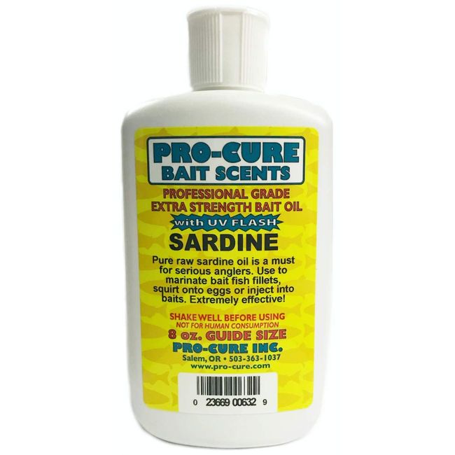 Pro-Cure Sardine Bait Oil, 8 Ounce