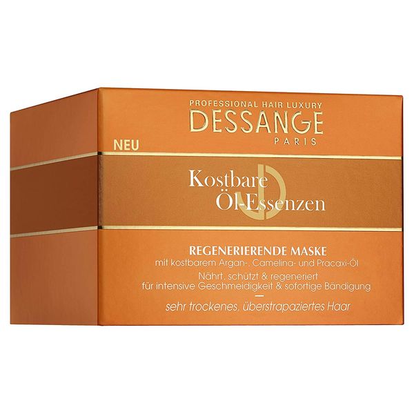Dessange Haarpflege Kostbare Öl-Essenzen Maske, für sehr trockenes, überstrapaziertes Haar, 250 ml