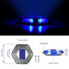 T-SUN 8Pcs Blue Solar Deck Lights Driveway Dock Garden LED Light Step Lights