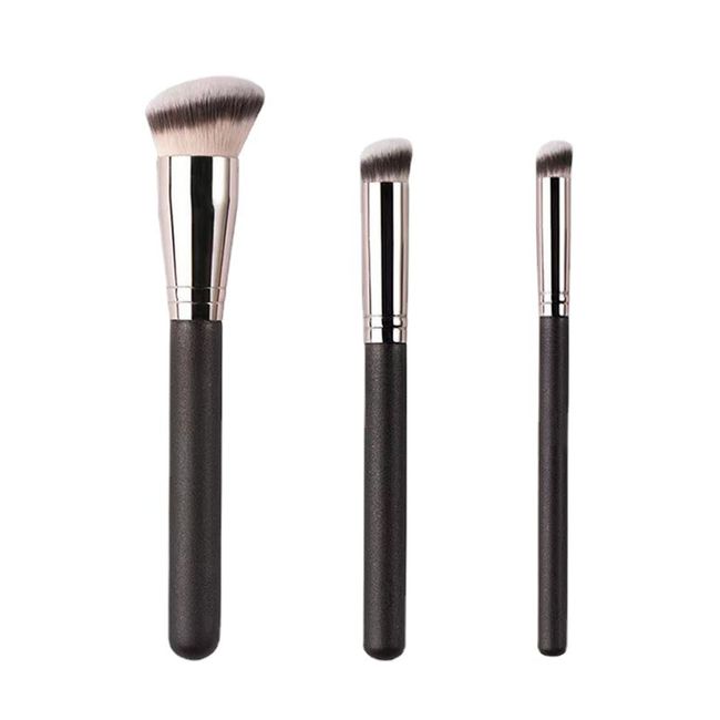 3 Stück Concealer Pinsel Für Damen Damen Weicher Pinsel Set Einzelner Kopf Neigung Foundation-pinsel Stiftung Make Up Pinsel Concealer Pinsel Schräg Blending Pinsel Für Concealer Flüssige Foundation