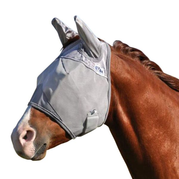 Cashel Crusader Horse Fly Mask with Ears, Grey, Arabian