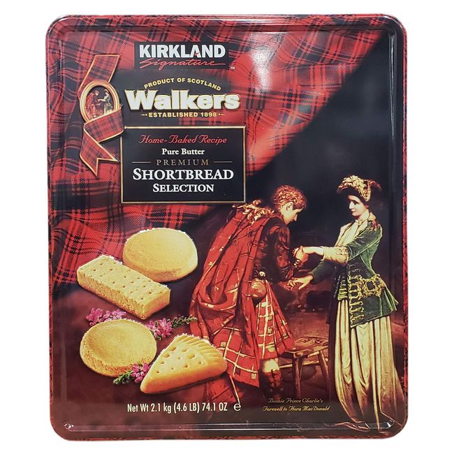 Kirkland Signature Walkers Premium Shortbread Selection Gift Tin, 4.6 Pound, Packaging May Vary