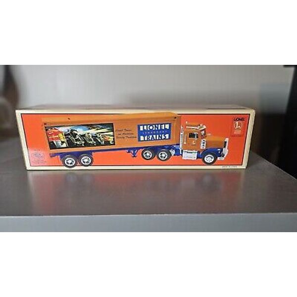 ✅Lionel TMT 18011 15" Box Trailer Toy Truck Coin Bank w Lights & Sound NIB MINT!