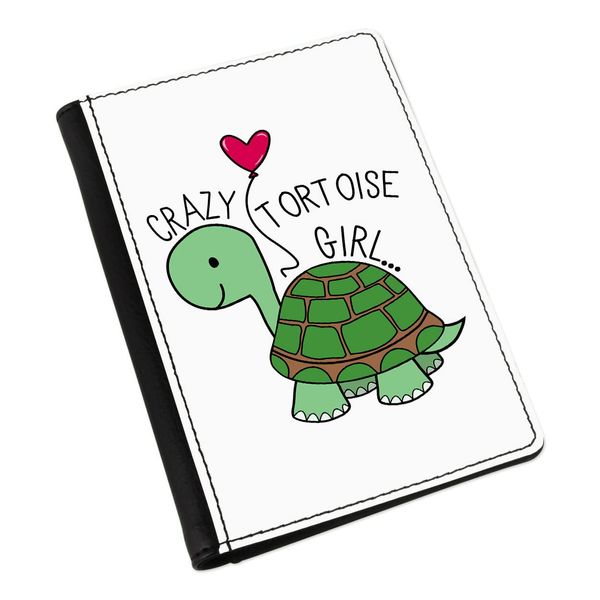 Crazy Tortoise Girl Passport Holder Cover