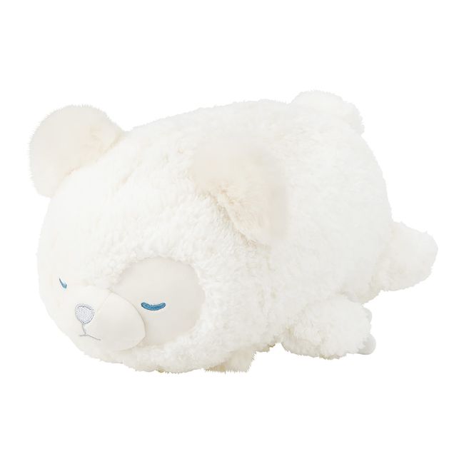 Ribuhaato Bolster 97503-12 Moko Friends Whip White (Total Length: Approx. 10.6 inches (27 cm)) Fluffy Fluffy Fluffy