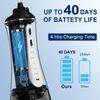 MOCEL Water Dental Flosser Oral Irrigator with 5 Modes, 350ml Cordless Water Teeth Cleaner Pick 6 Tips, IPX7 Waterproof Rechargeable Portable Powerful Battery for Travel & Home Braces & Bridges Care