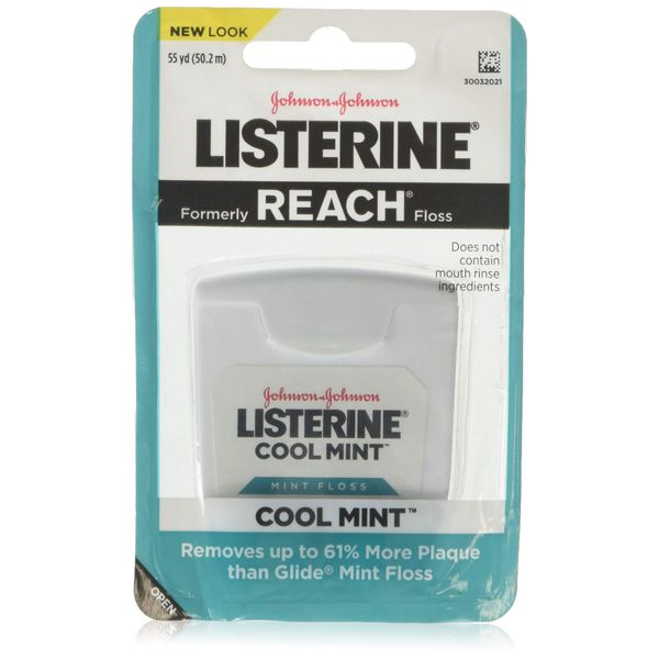 Listerine Dental Floss, Cool Mint 55 yds