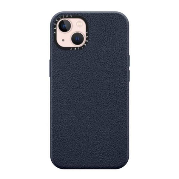 CASETiFY Pebble iPhone 13 Case [Clear Drop Test from 1.5m / MagSafe Compatible] - Navy Blue