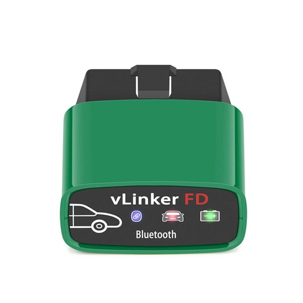 Vgate OBDII Bluetooth, vLinker FD OBD2 diagnosegerät OBD Adapter für Android und Windows (Bluetooth 3.0)