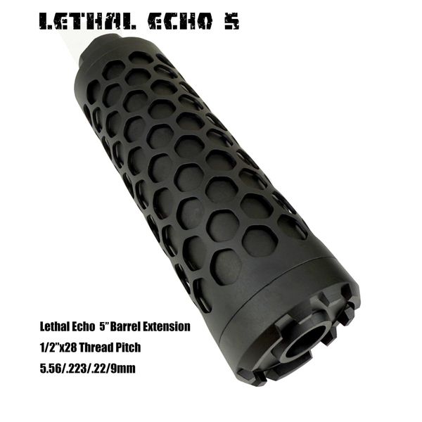 LETHAL ECHO 5"  Muzzle Brake | Barrel extention 1/2*28 GBB AEG