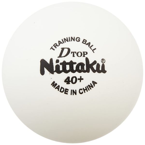 Nittaku NB-1520 Table Tennis Balls, D-Top Training Hard Practice Balls, 10 Dozens 1.6 inches (40 mm)