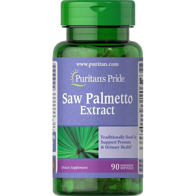 Puritan's Pride Saw Palmetto Extract 90 Softgels  **Mens Prostate Urinary Health