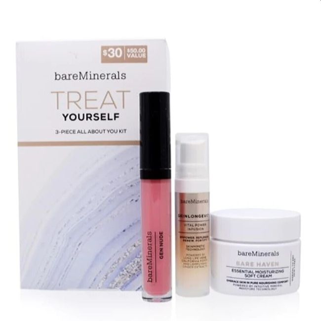 BAREMINERALS/TREAT YOURSELF 3-PIECE ALL ABOUT YOU KIT