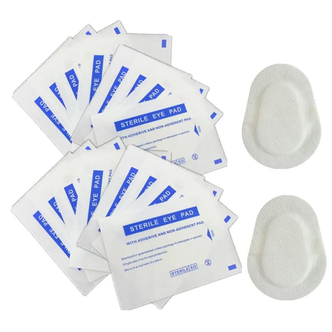 20PCS Eye Pads Sterile Nonwoven Eye Patches Nonwoven Fabrics Eye Patch Stickers Self Adhesive for Adults Student