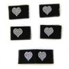Textile Labels with Heart Quantity 15 Pieces / 2.85 € Colour Combinations Black - Gold