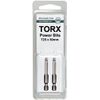 Wiha 74502 T7 x 50mm Torx Power Bit (2 Pack)